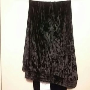 Black velour new pants